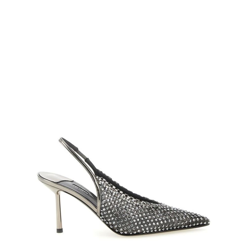 LE SILLA Gray Polyester High Heel Women's Pumps